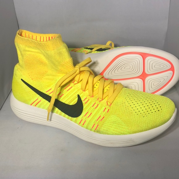 Nike Other - Nike Lunarepic Neon Yellow Flyknit Sneakers